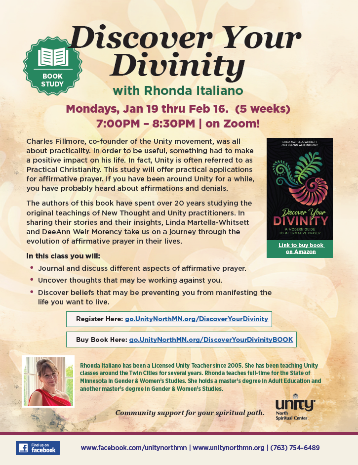 Discover Your Divinity flyer