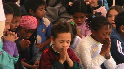 Children praying