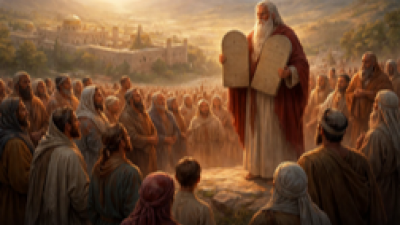 Moses with 10 Commandments