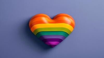 Rainbow heart image