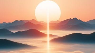 Sun set over mountains
