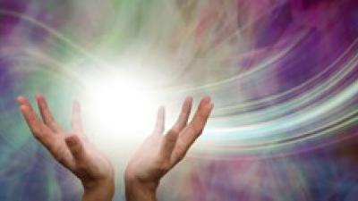 Prayer hands energy